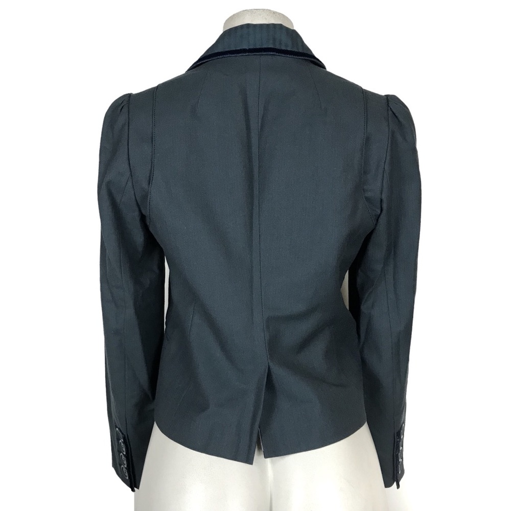 Marc Jacobs Blazer Size 2 Coat Velvet Trim Jacket Career Classic Coat Winter - Picture 4 of 8
